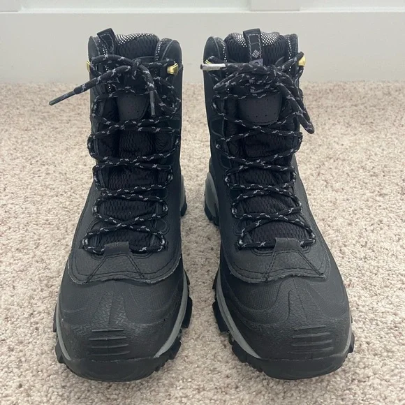 Womens COLUMBIA Bugaboots Black Waterproof Snow Boots  Size 7.5 - Picture 4 of 7